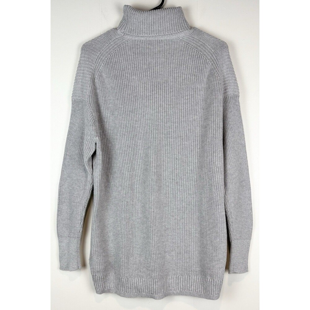 J Crew Women's Sweater Cashmere Cotton Grey Neutral Luxury Minimalist Sz Small - Picture 7 of 10
